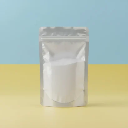 Clear and White Mylar Bags